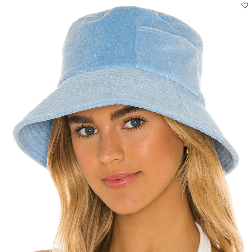 Lack of Color Wave Bucket Hat in Light Blue